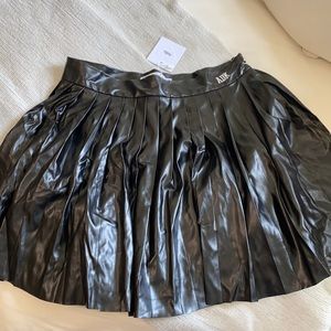 leather skirt faux